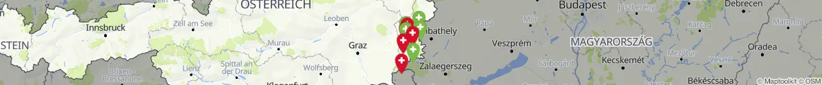 Kartenansicht für Apotheken-Notdienste in der Nähe von Güssing (Güssing, Burgenland)